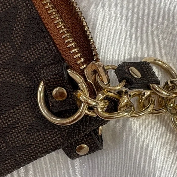 Michael Kors Collection Black and Gold Crossbody Bag - Picture 9 of 10